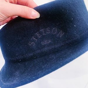 Vintage Black Stetson Fedora Hat